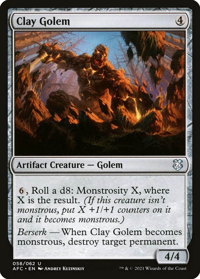 Clay Golem Front Face