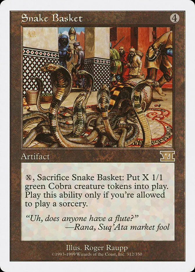 Snake Basket Front Face
