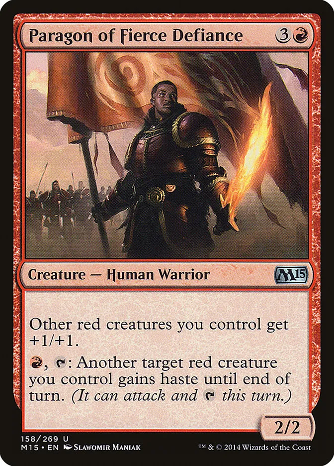 Paragon of Fierce Defiance Front Face