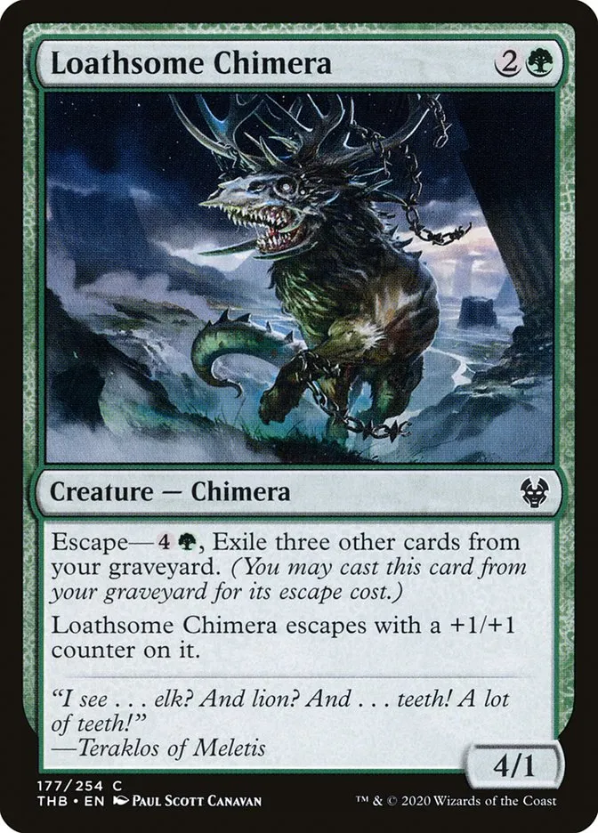 Loathsome Chimera Front Face