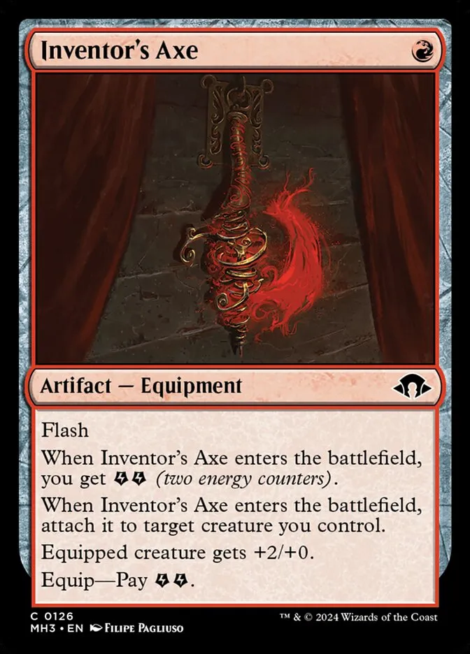 Inventor's Axe Front Face