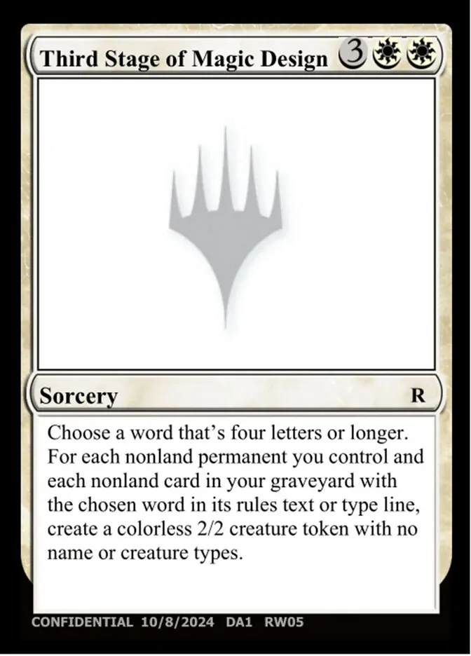 Third Stage of Magic Design Front Face
