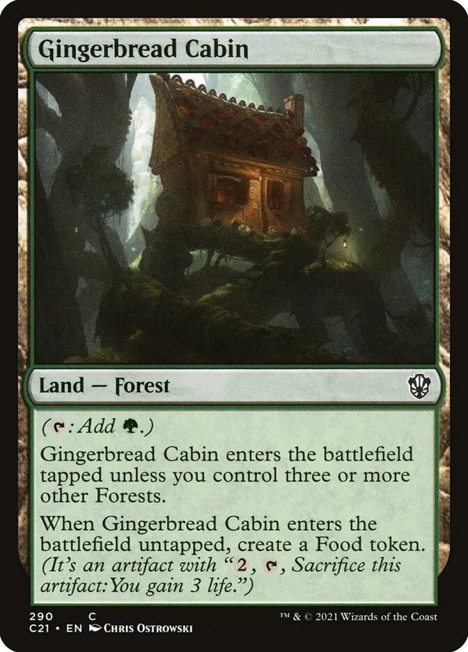 Gingerbread Cabin Front Face