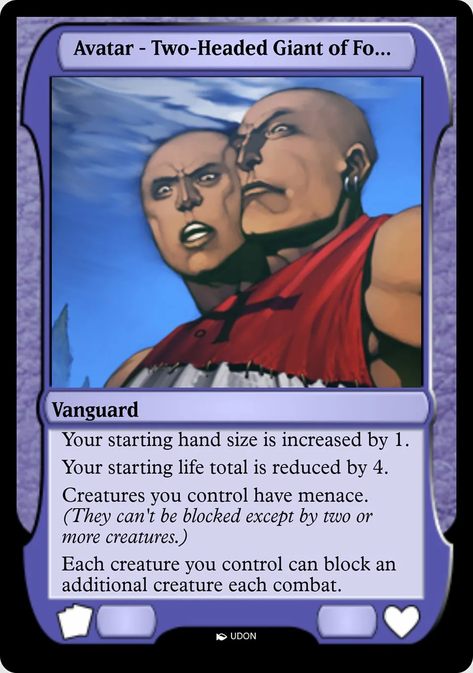 Two-Headed Giant of Foriys Avatar Front Face