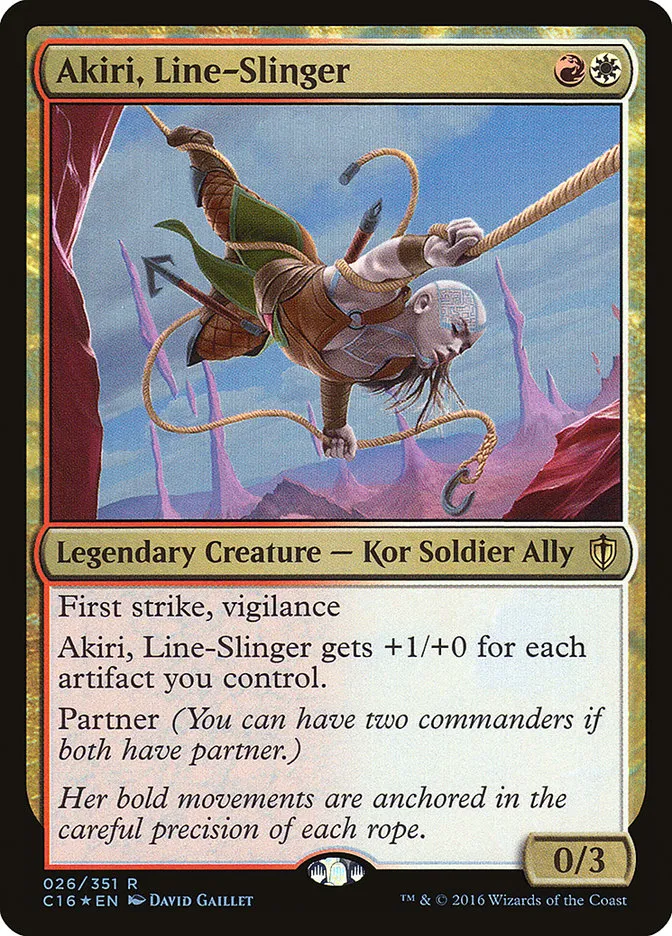 Akiri, Line-Slinger Front Face