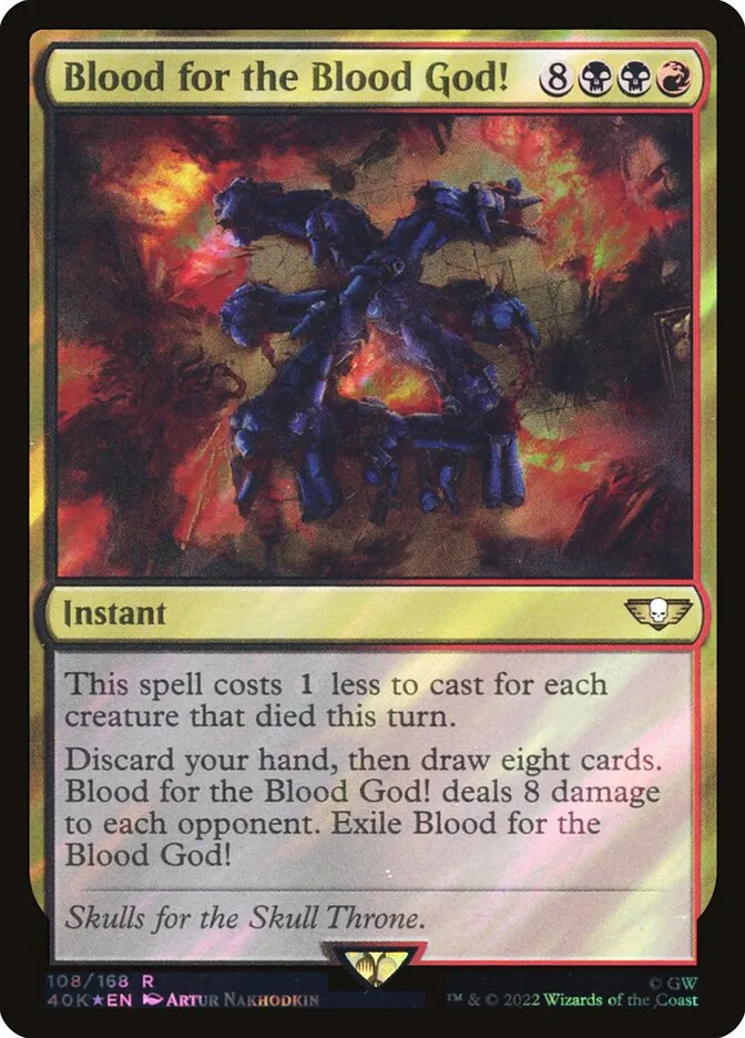 Blood for the Blood God! Front Face