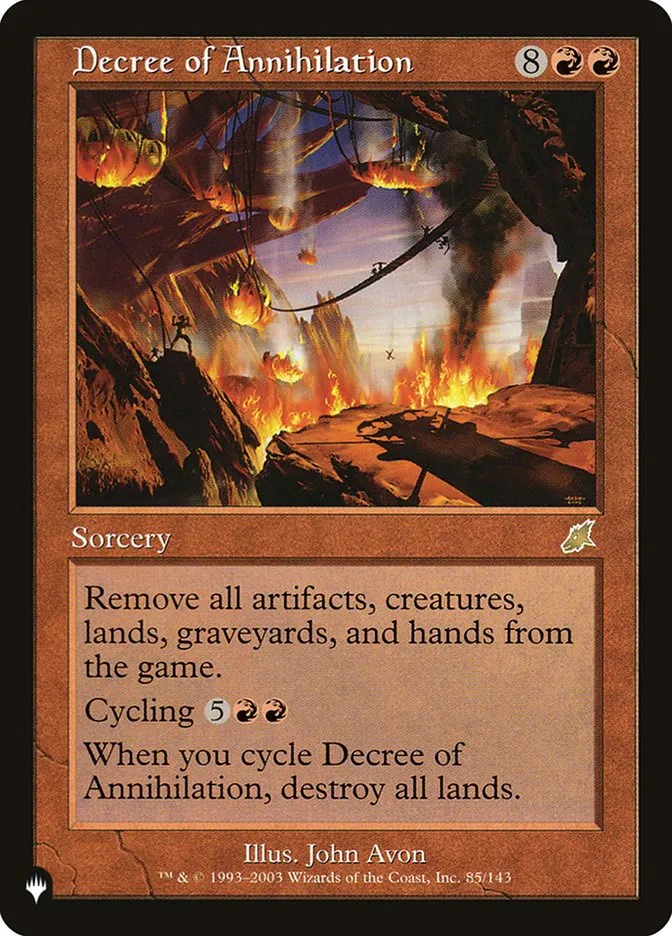 Decree of Annihilation Front Face