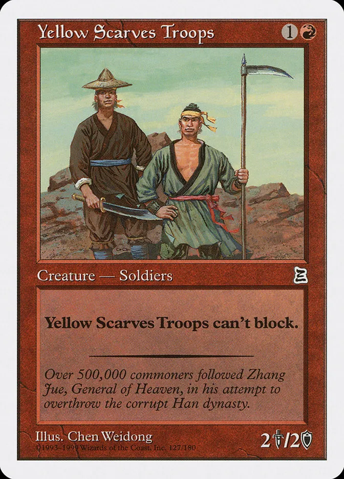Yellow Scarves Troops Front Face