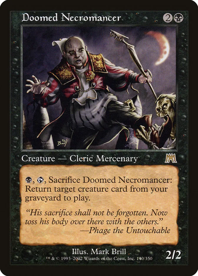 Doomed Necromancer Front Face