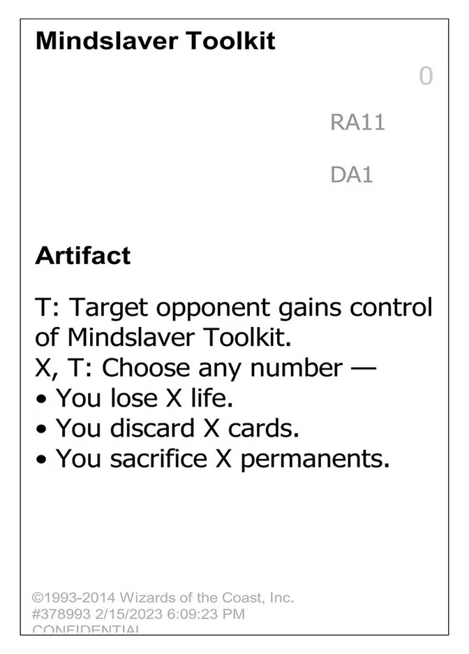 Mindslaver Toolkit Front Face