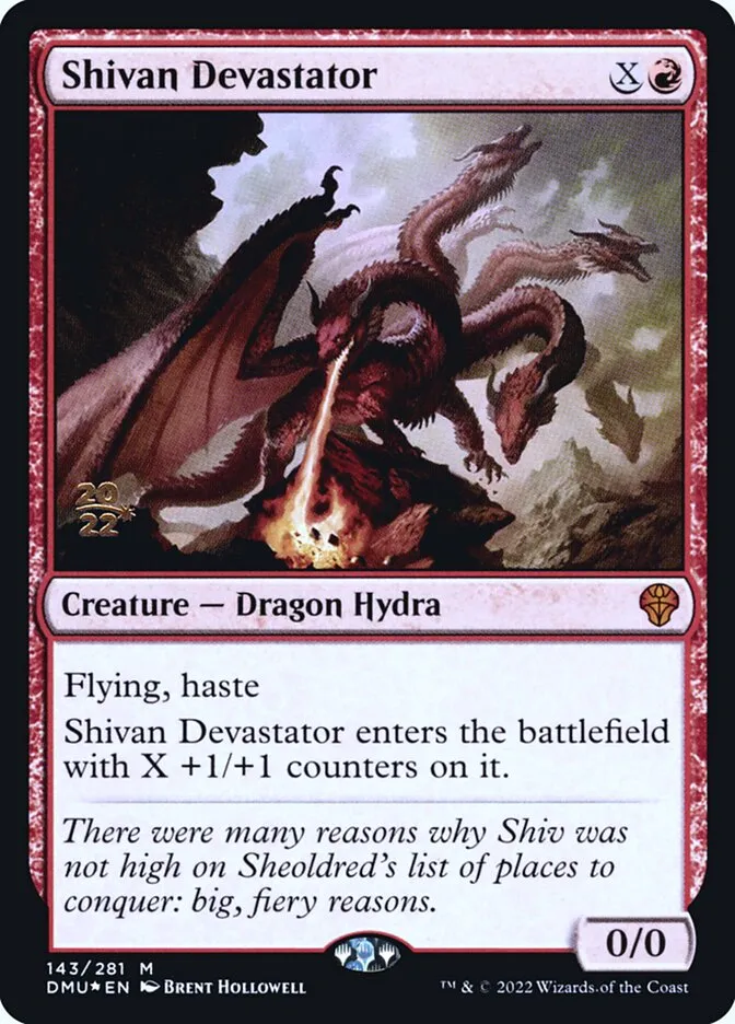 Shivan Devastator Front Face
