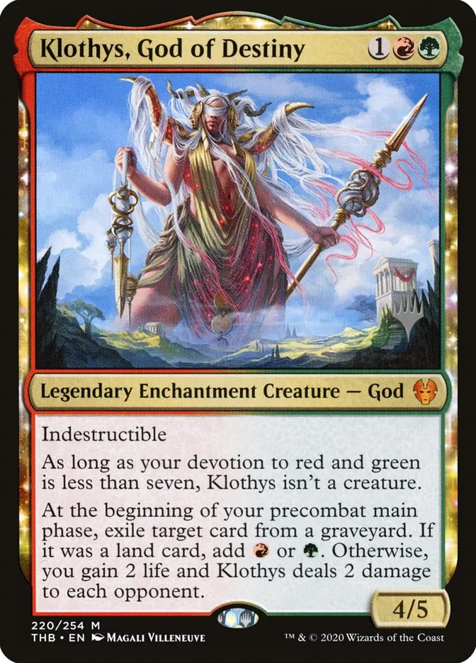 Klothys, God of Destiny Front Face