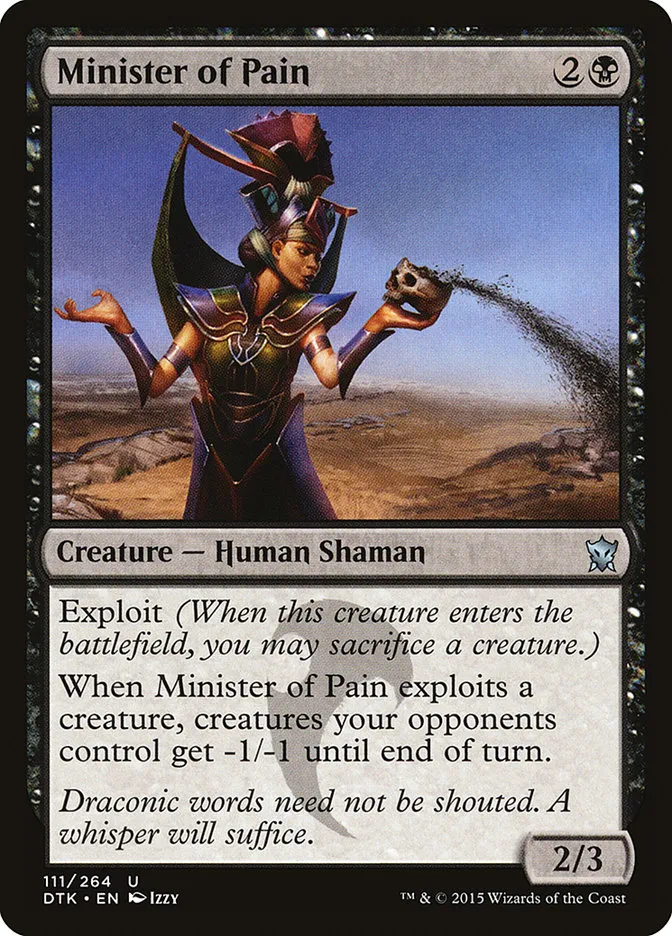 Minister of Pain Front Face