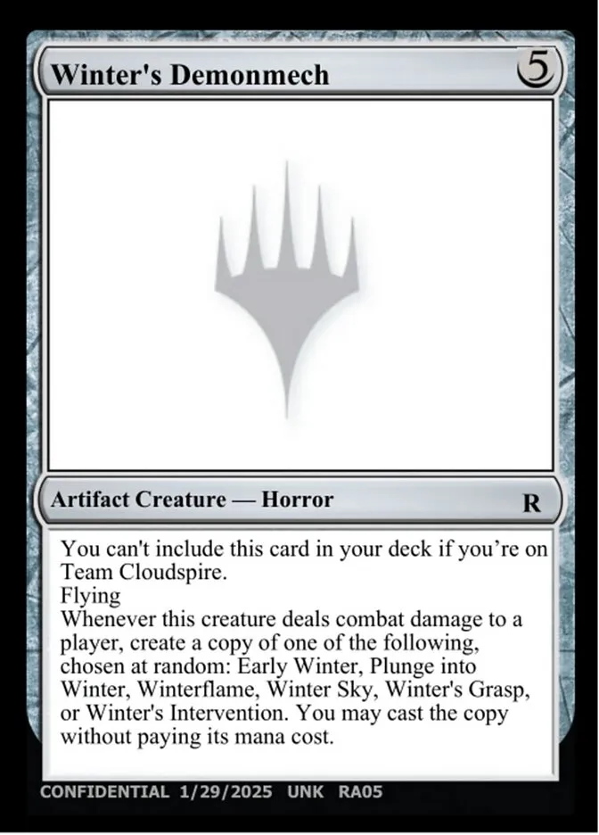 Winter's Demonmech Front Face