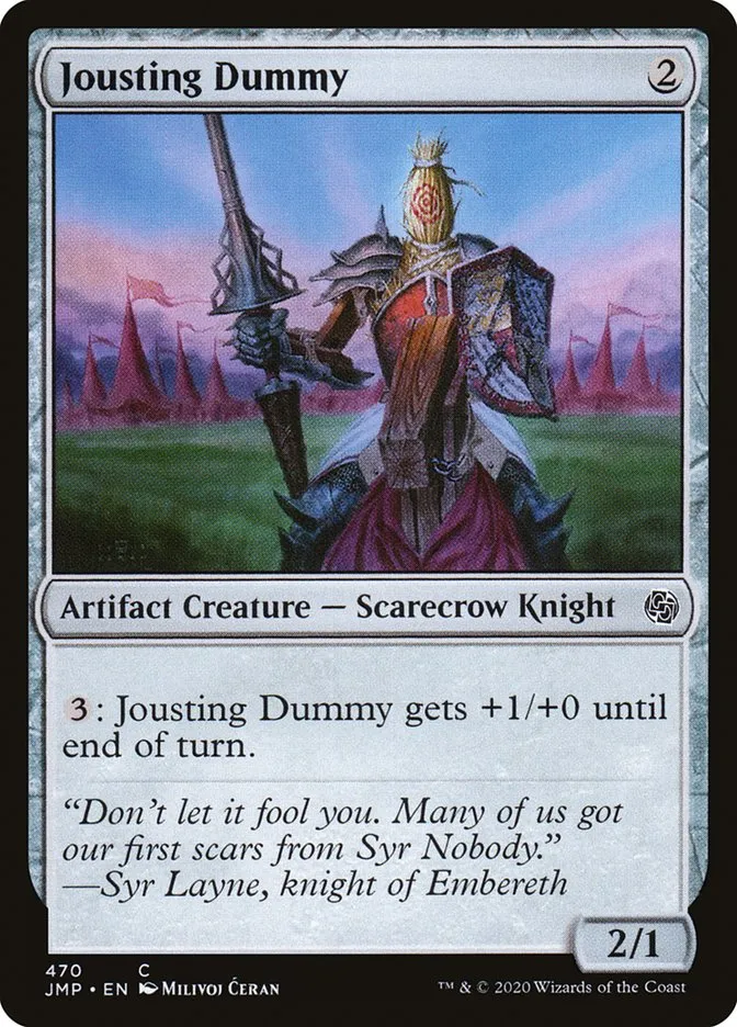 Jousting Dummy Front Face
