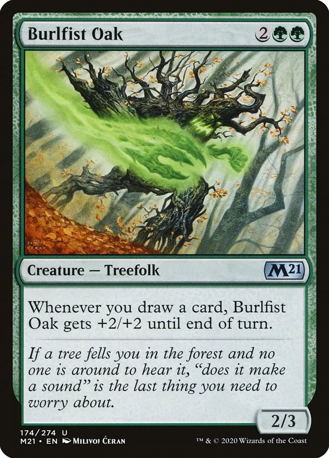 Burlfist Oak Front Face