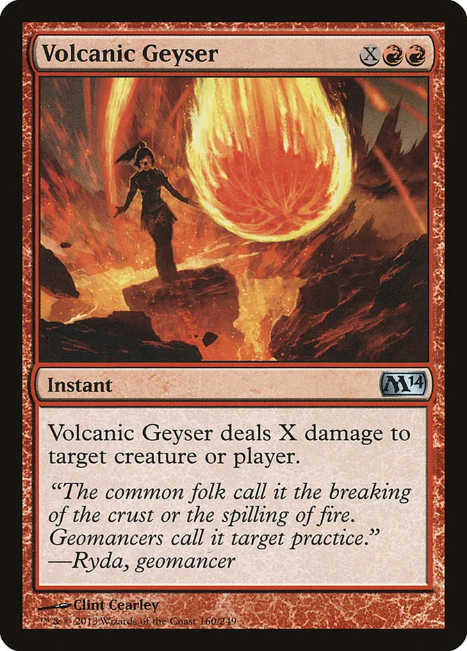 Volcanic Geyser Front Face