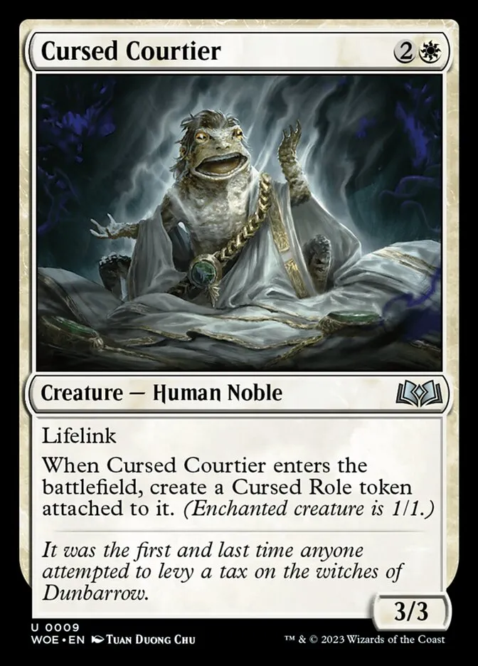 Cursed Courtier Front Face