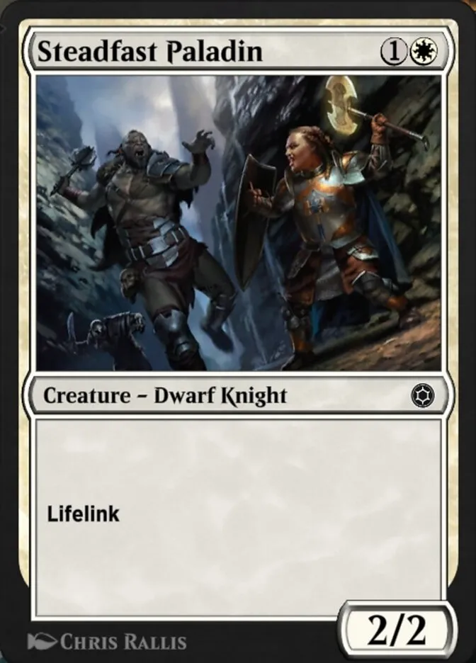 Steadfast Paladin Front Face