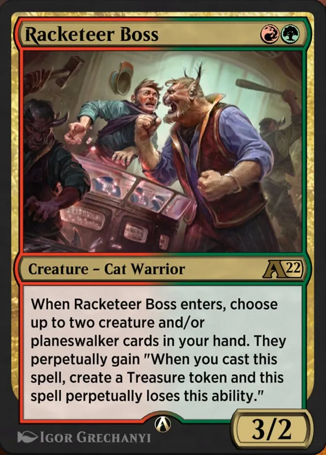 Racketeer Boss Front Face