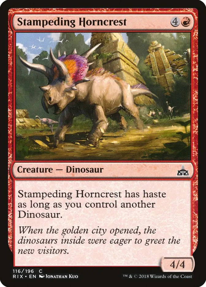 Stampeding Horncrest Front Face