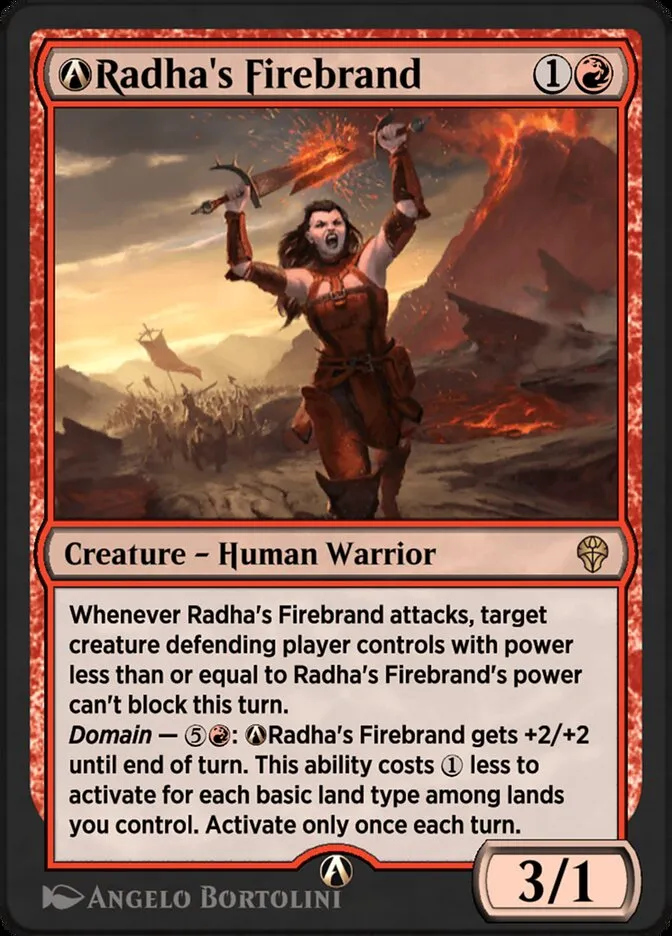 A-Radha's Firebrand Front Face