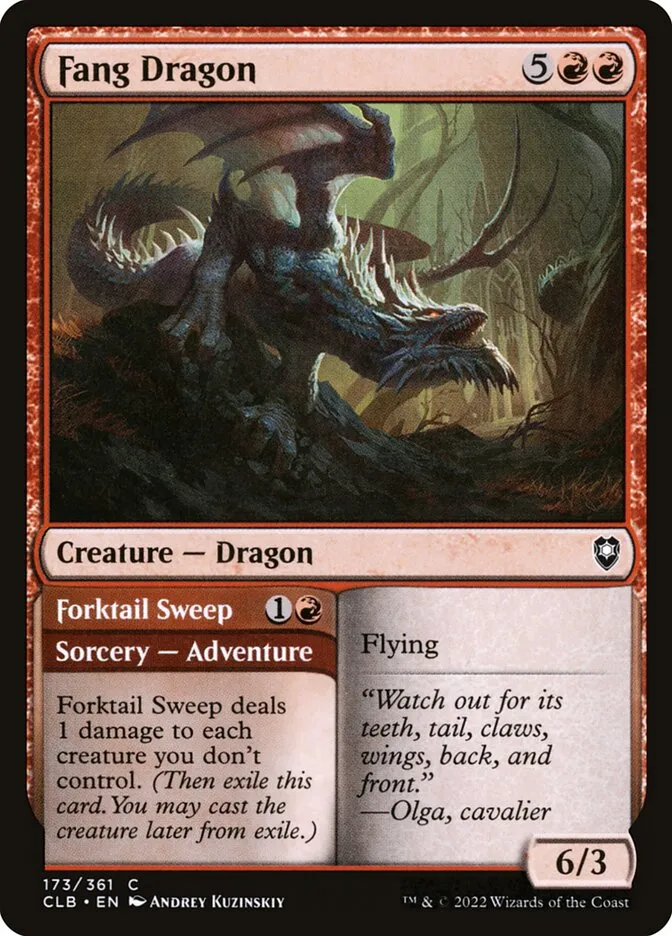 Fang Dragon // Forktail Sweep Front Face