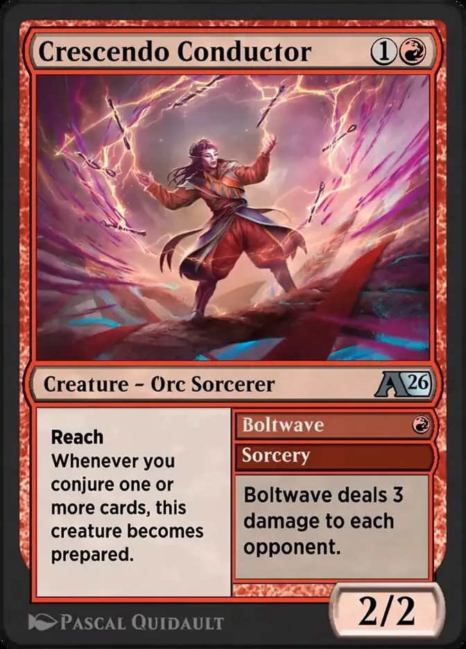 Crescendo Conductor // Boltwave Front Face