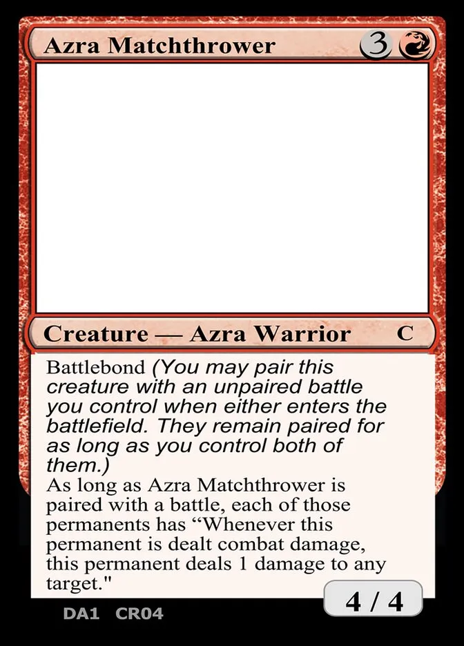 Azra Matchthrower Front Face