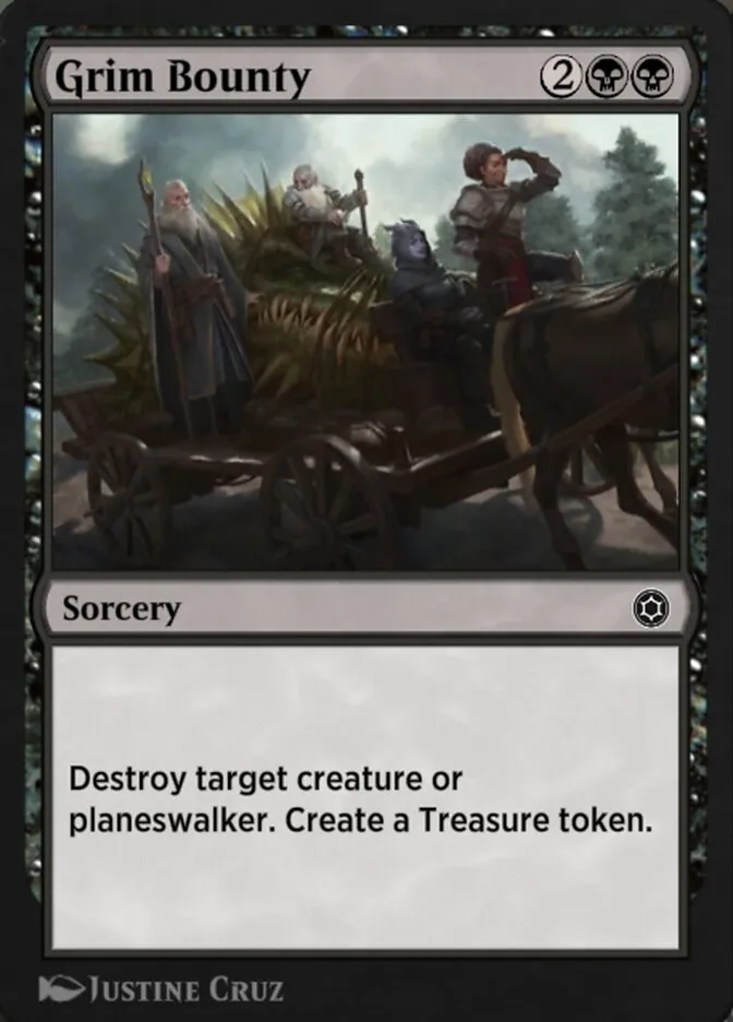 Grim Bounty Front Face