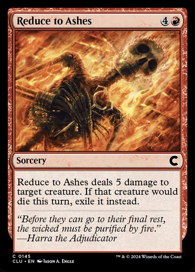 Reduce to Ashes Front Face