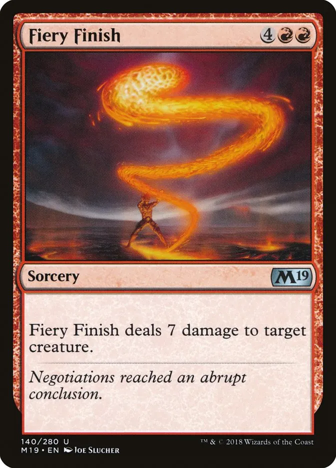 Fiery Finish Front Face
