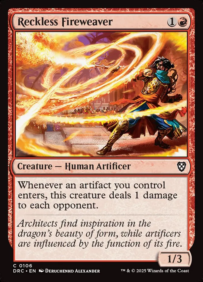 Reckless Fireweaver Front Face