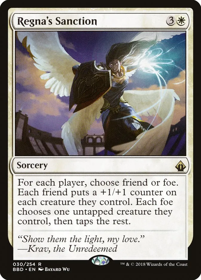 Regna's Sanction Front Face