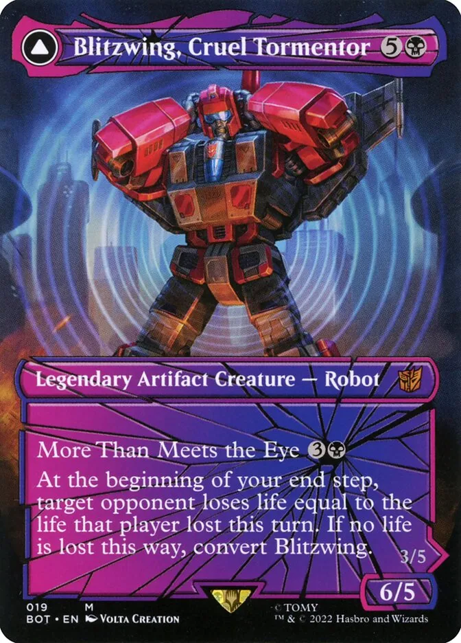 Blitzwing, Cruel Tormentor // Blitzwing, Adaptive Assailant Front Face