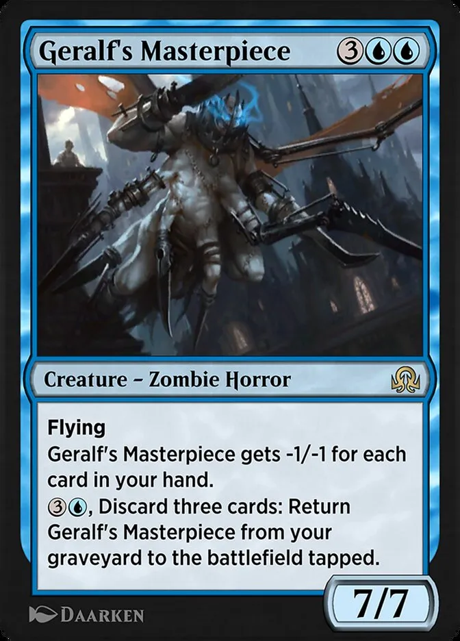 Geralf's Masterpiece Front Face