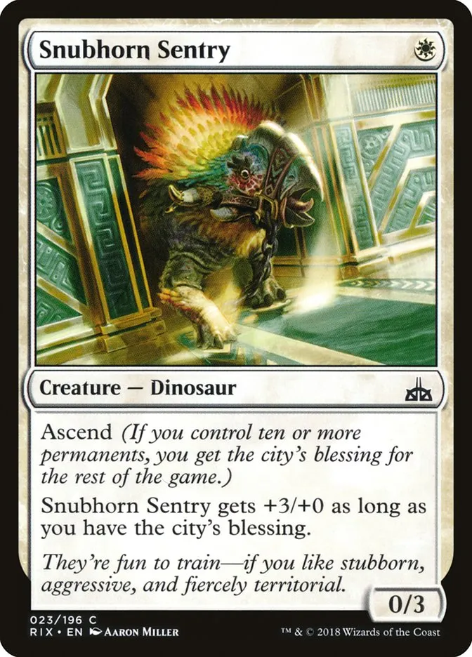 Snubhorn Sentry Front Face