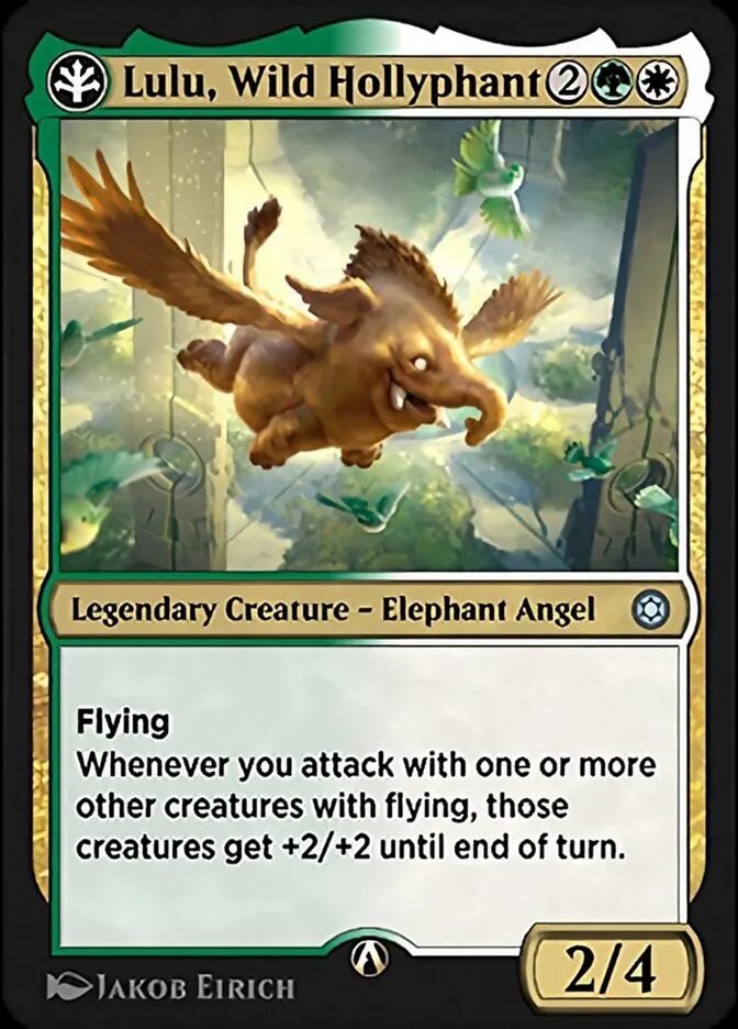 Lulu, Wild Hollyphant Front Face