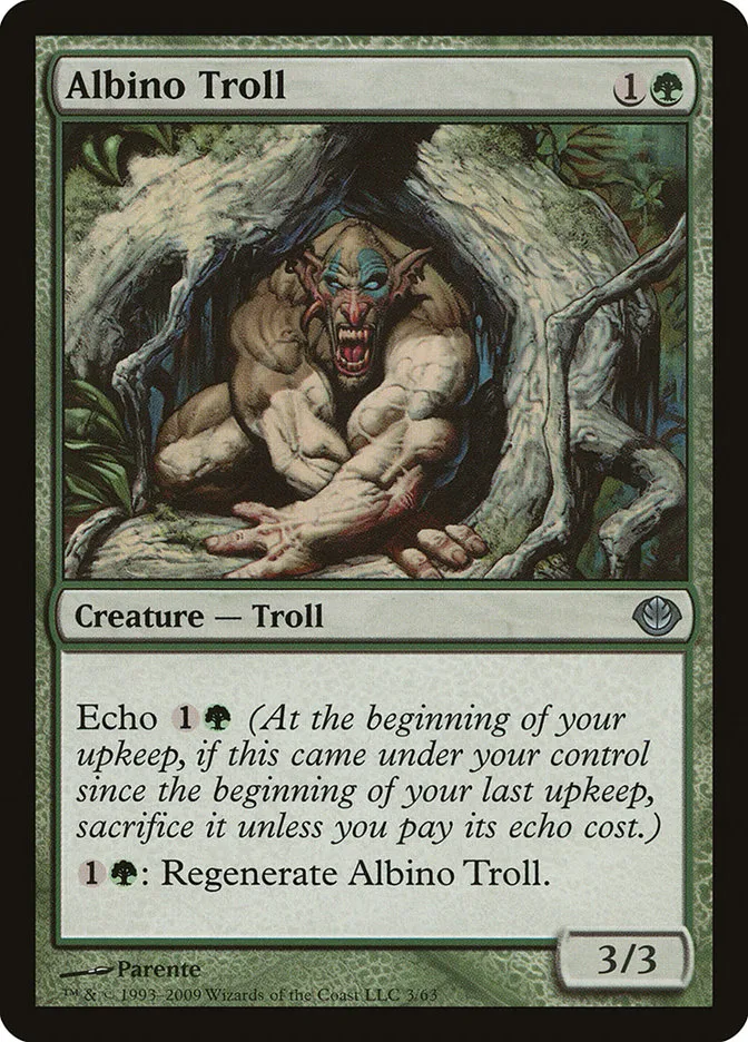 Albino Troll Front Face