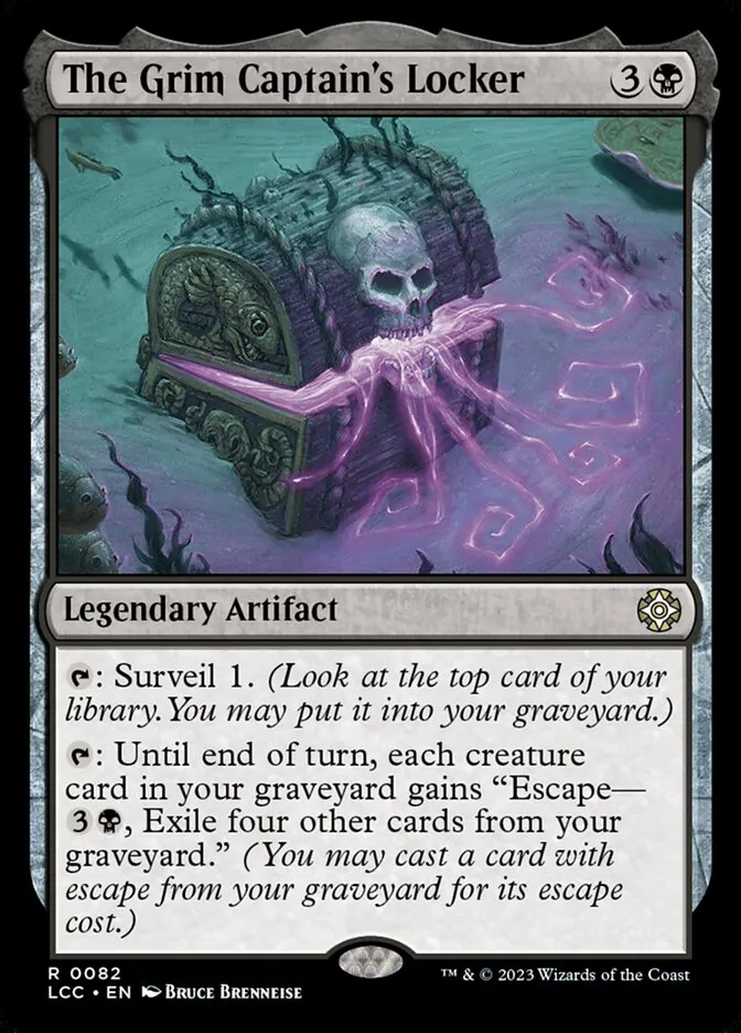 The Grim Captain's Locker Front Face