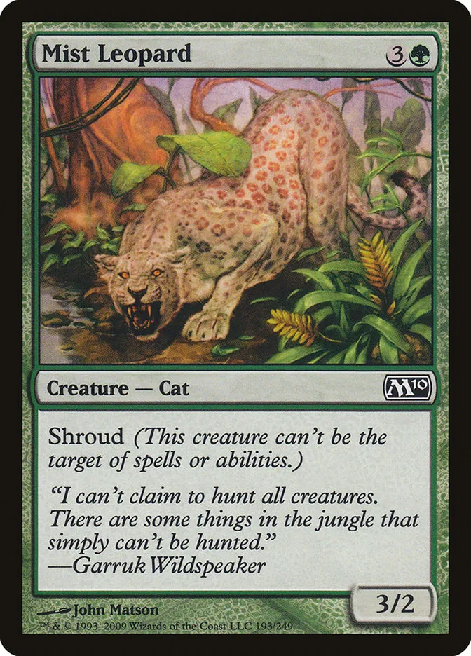 Mist Leopard Front Face