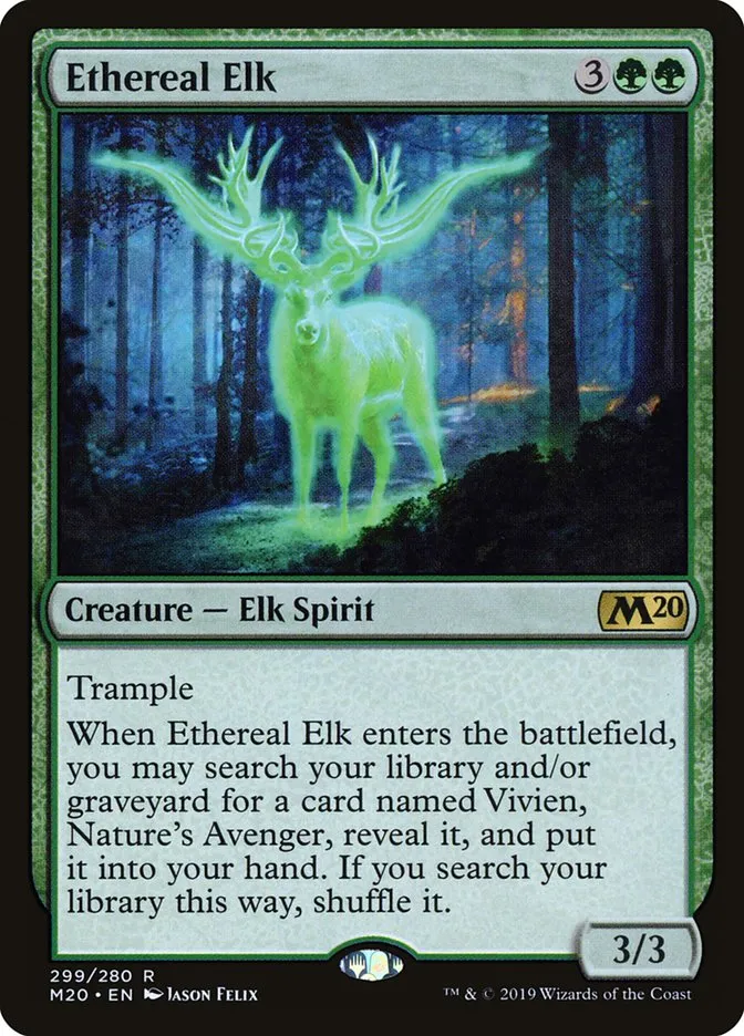 Ethereal Elk Front Face
