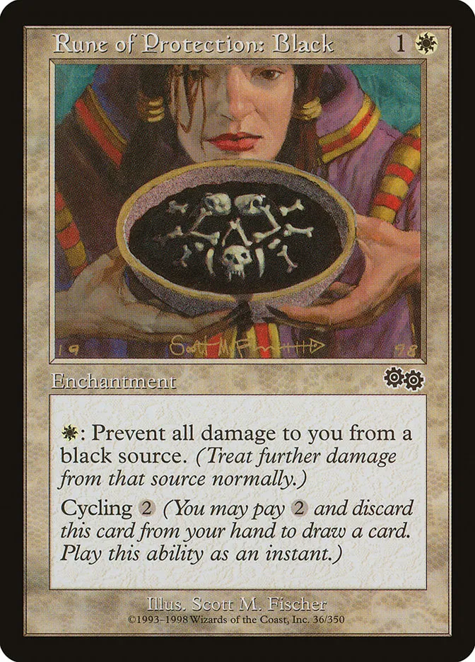 Rune of Protection: Black Front Face