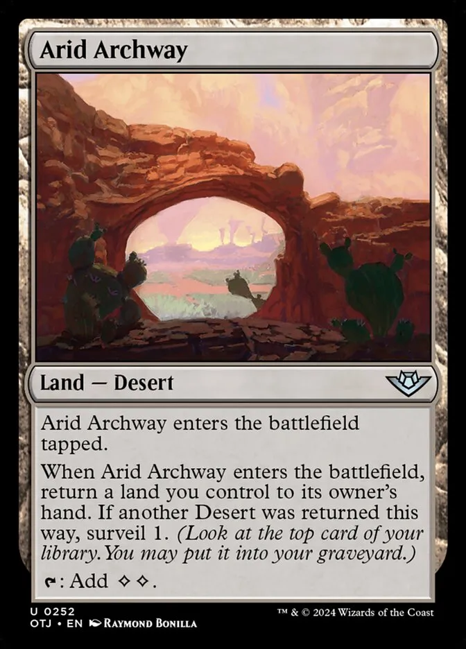 Arid Archway Front Face