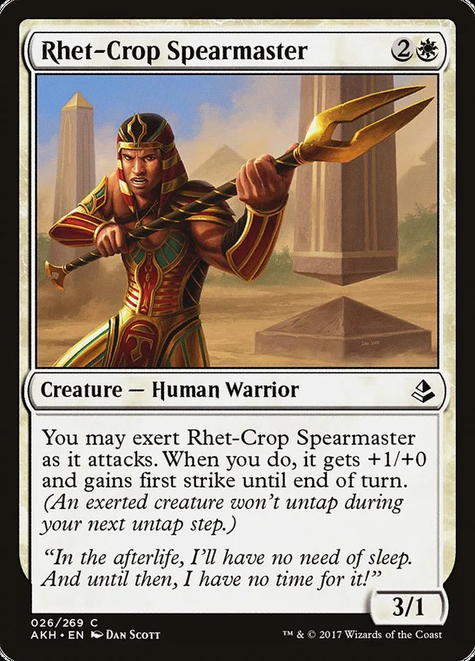 Rhet-Crop Spearmaster Front Face