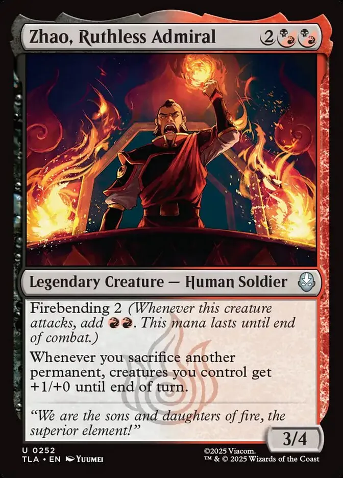 Zhao, Ruthless Admiral Front Face