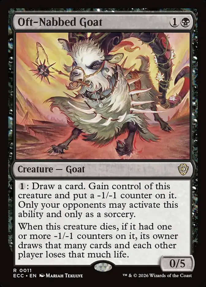 Oft-Nabbed Goat Front Face