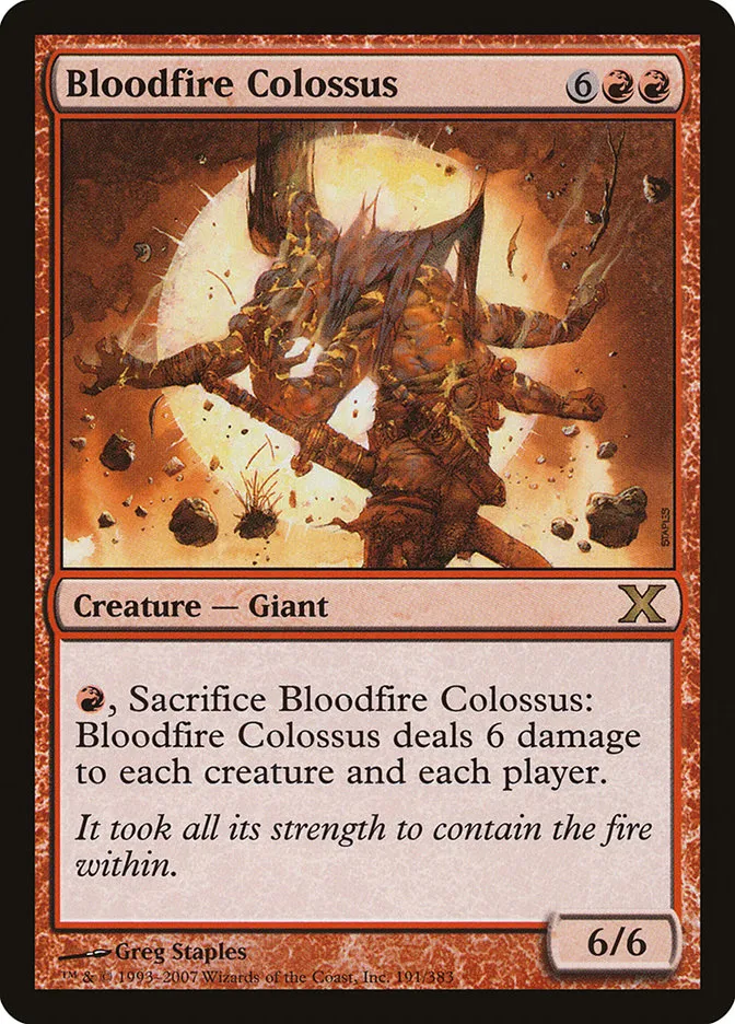 Bloodfire Colossus Front Face