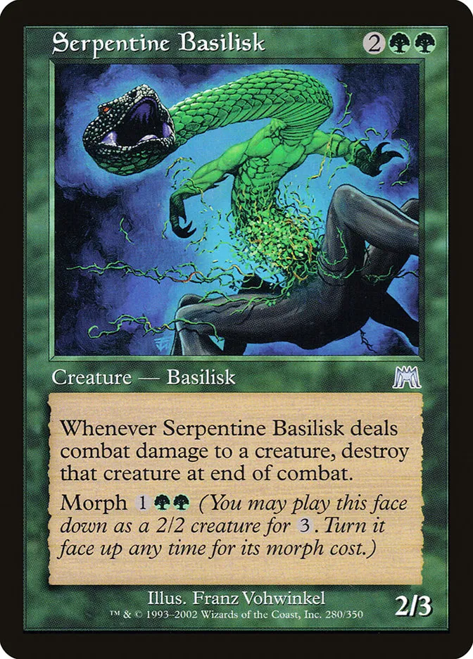 Serpentine Basilisk Front Face
