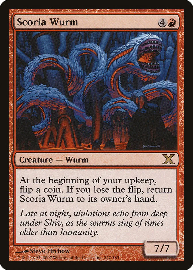 Scoria Wurm Front Face